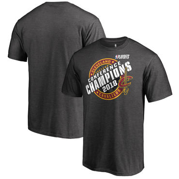 Cleveland Cavaliers Fanatics Branded 2018 Eastern Conference Champions Keyhole Slogan T-Shirt Heather Charcoal Cleveland Cavaliers Fanatics Branded 2018 Eastern Conference Champions Keyhole Slogan T-Shirt Heather Charcoal