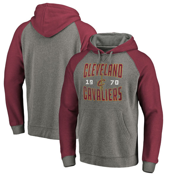 Cleveland Cavaliers Fanatics Branded Ash Antique Stack Tri Blend Raglan Pullover Hoodie Cleveland Cavaliers Fanatics Branded Ash Antique Stack Tri Blend Raglan Pullover Hoodie