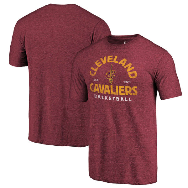 Cleveland Cavaliers Fanatics Branded Wine Vintage Arch Tri-Blend T-Shirt Cleveland Cavaliers Fanatics Branded Wine Vintage Arch Tri-Blend T-Shirt