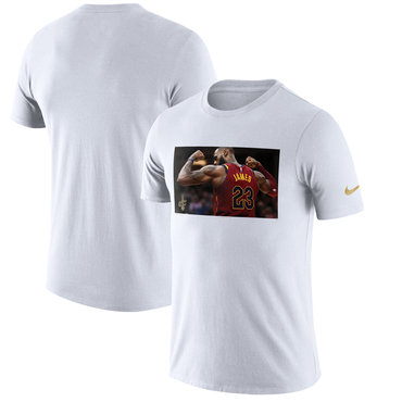 Cleveland Cavaliers LeBron James Nike Player Pack Performance T-Shirt White Cleveland Cavaliers LeBron James Nike Player Pack Performance T-Shirt White