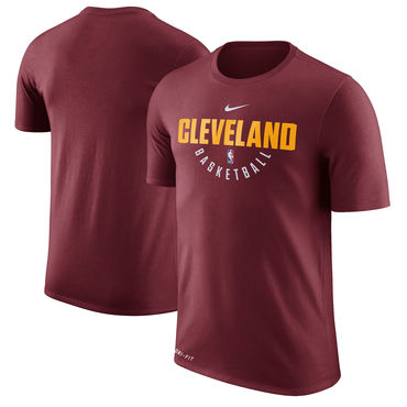 Cleveland Cavaliers Wine Nike Practice Performance T-Shirt Cleveland Cavaliers Wine Nike Practice Performance T-Shirt