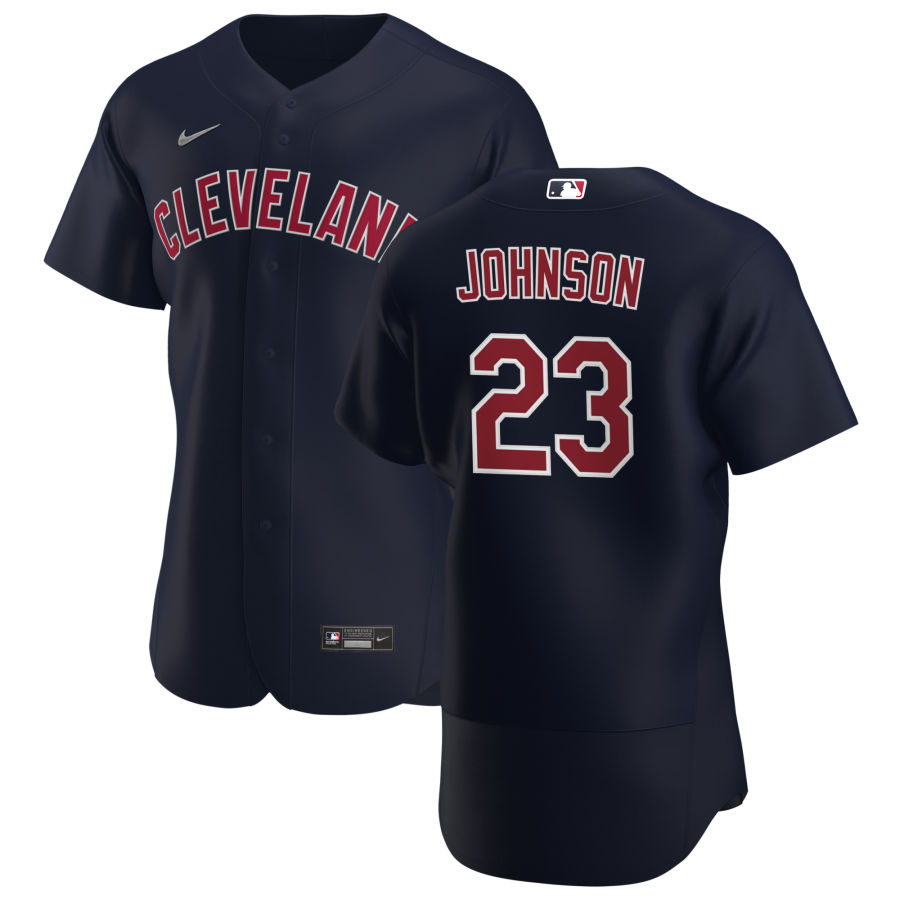 Cleveland Indians #23 Daniel Johnson Men's Nike Navy Alternate 2020 Authentic Player MLB Jersey Cleveland Indians #23 Daniel Johnson Men's Nike Navy Alternate 2020 Authentic Player MLB Jersey