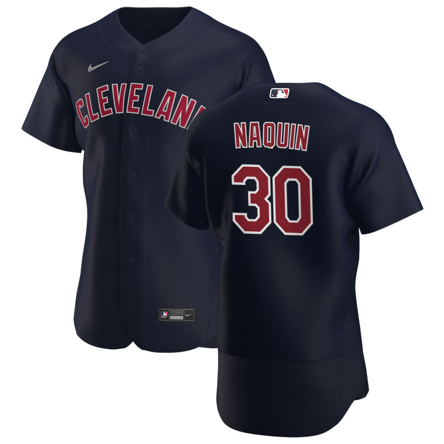 Cleveland Indians #30 Tyler Naquin Men's Nike Navy Alternate 2020 Authentic Player MLB Jersey Cleveland Indians #30 Tyler Naquin Men's Nike Navy Alternate 2020 Authentic Player MLB Jersey