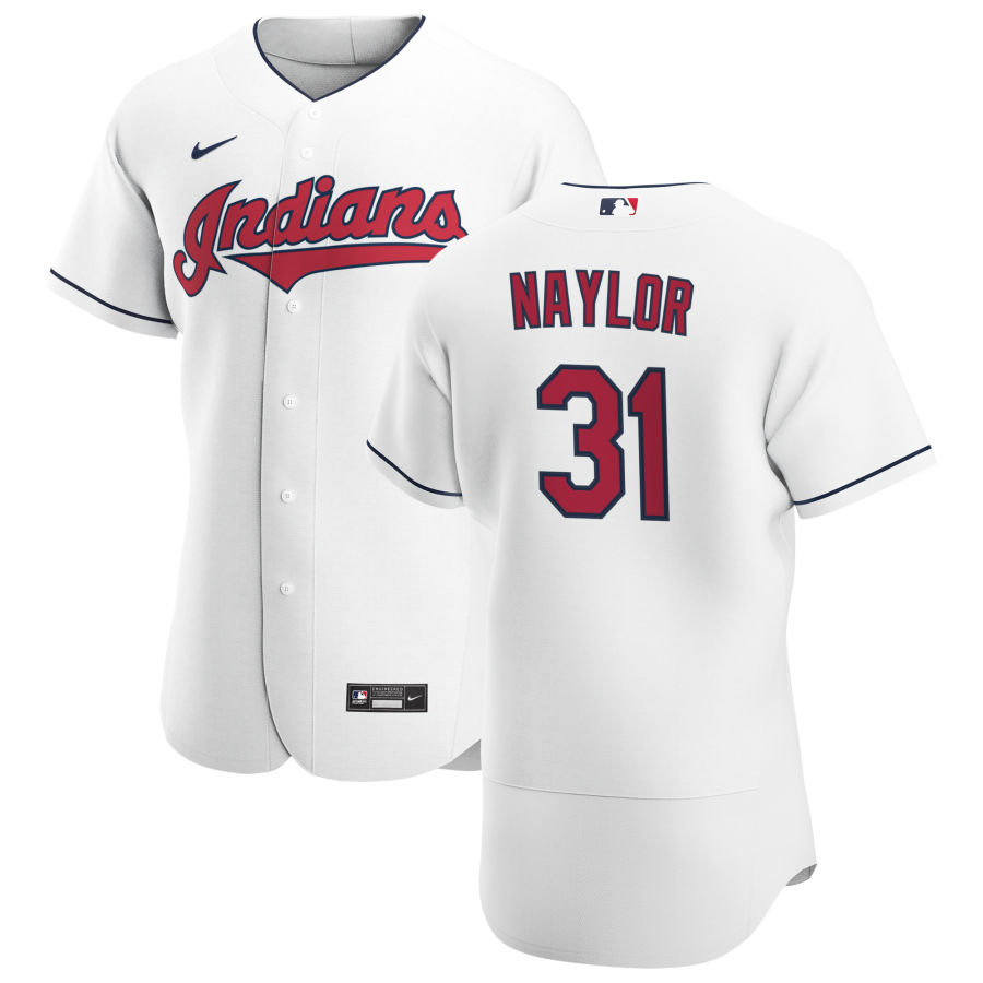Cleveland Indians #31 Josh Naylor Men's Nike White Home 2020 Authentic Team MLB Jersey Cleveland Indians #31 Josh Naylor Men's Nike White Home 2020 Authentic Team MLB Jersey