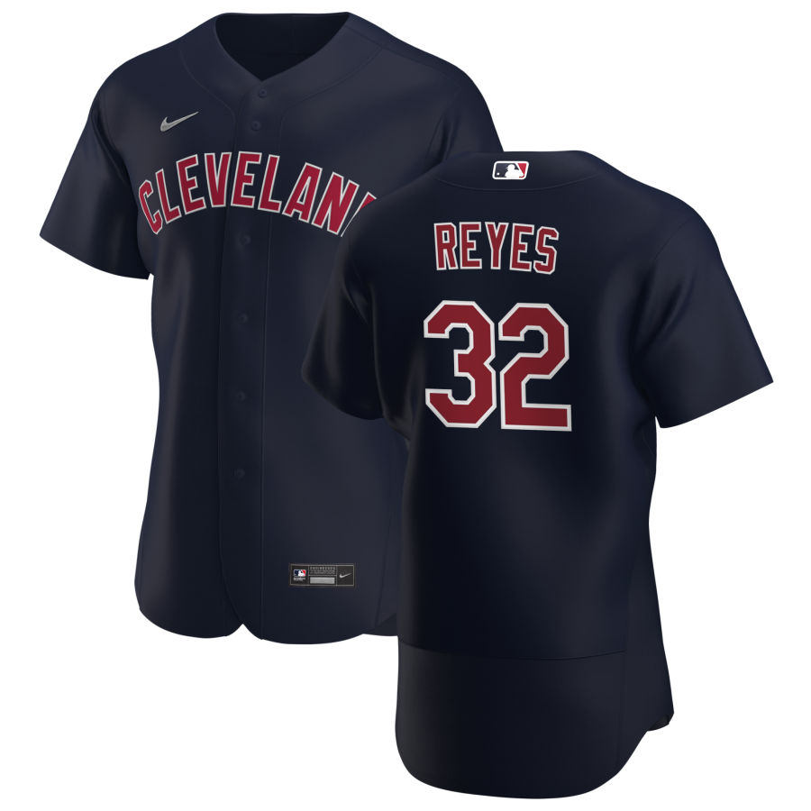 Cleveland Indians #32 Franmil Reyes Men's Nike Navy Alternate 2020 Authentic Player MLB Jersey Cleveland Indians #32 Franmil Reyes Men's Nike Navy Alternate 2020 Authentic Player MLB Jersey