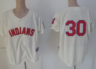 Cleveland Indians 30 Cream MLB Jerseys