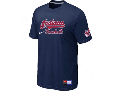 Cleveland Indians D.Blue NEW Short Sleeve Practice T-Shirt