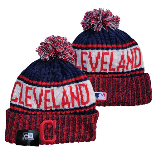 Cleveland Team Logo Pom Knit Hat YD Cleveland Team Logo Pom Knit Hat YD