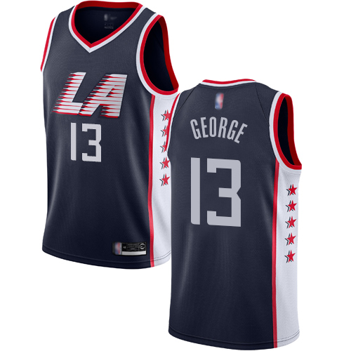 Clippers #13 Paul George Navy Basketball Swingman City Edition 2018 19 Jersey Clippers #13 Paul George Navy Basketball Swingman City Edition 2018 19 Jersey