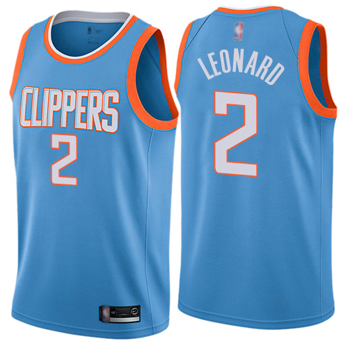 Clippers #2 Kawhi Leonard Blue Basketball Swingman City Edition Jersey Clippers #2 Kawhi Leonard Blue Basketball Swingman City Edition Jersey