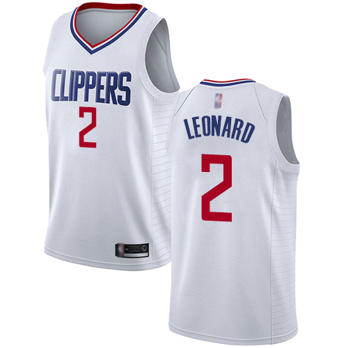 Clippers #2 Kawhi Leonard White Basketball Swingman Association Edition Jersey Clippers #2 Kawhi Leonard White Basketball Swingman Association Edition Jersey