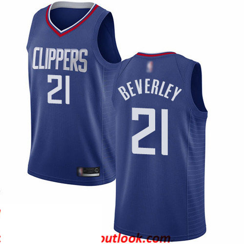 Clippers #21 Patrick Beverley Blue Basketball Swingman Icon Edition Jersey
