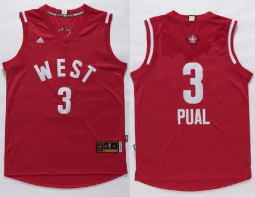 Clippers #3 Chris Paul Red 2016 All Star Stitched NBA Jersey