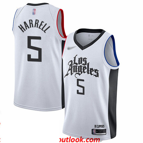 Clippers #5 Montrezl Harrell White Basketball Swingman City Edition 2019 20 Jersey