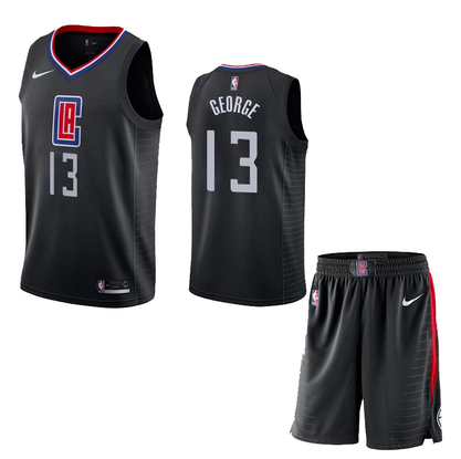 Clippers 13 Paul George Black City Edition Nike Swingman Jersey(With Shorts) Clippers 13 Paul George Black City Edition Nike Swingman Jersey(With Shorts)