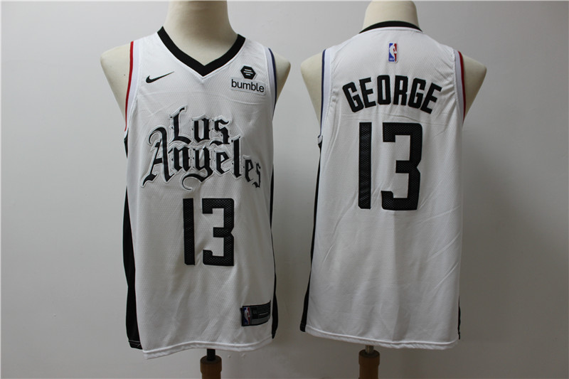 Clippers 13 Paul George White City Edition Nike Swingman Jersey Clippers 13 Paul George White City Edition Nike Swingman Jersey