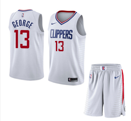 Clippers 13 Paul George White City Edition Nike Swingman Jersey(With Shorts) Clippers 13 Paul George White City Edition Nike Swingman Jersey(With Shorts)