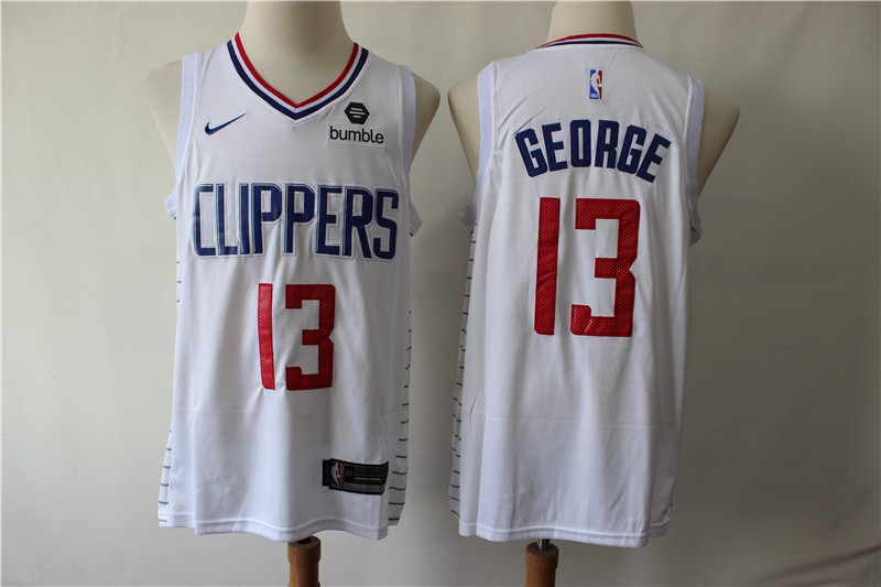 Clippers 13 Paul George White Nike Swingman Jersey Clippers 13 Paul George White Nike Swingman Jersey