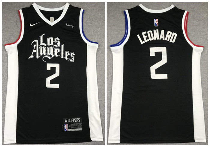 Clippers 2 Kawhi Leonard Black 2021 City Edition Nike Swingman Jersey Clippers 2 Kawhi Leonard Black 2021 City Edition Nike Swingman Jersey
