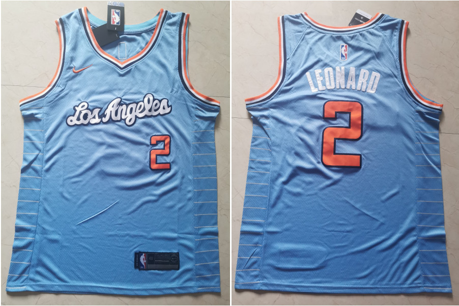 Clippers 2 Kawhi Leonard Light Blue Nike Swingman Jersey Clippers 2 Kawhi Leonard Light Blue Nike Swingman Jersey