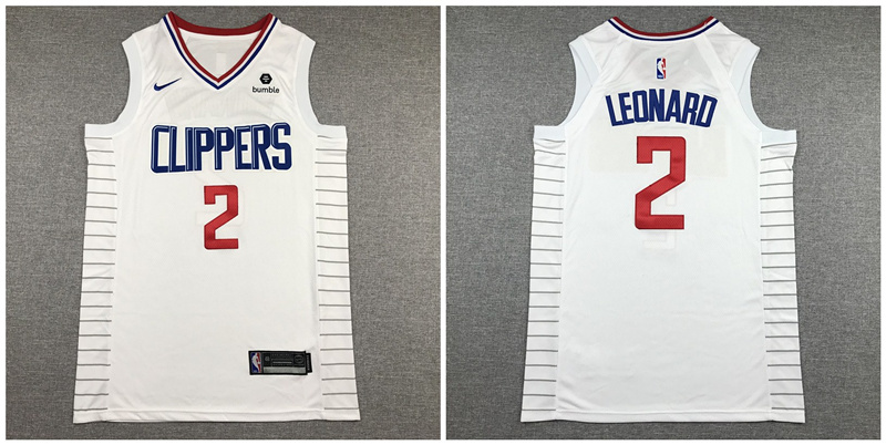 Clippers 2 Kawhi Leonard White Nike Authentic Jersey Clippers 2 Kawhi Leonard White Nike Authentic Jersey