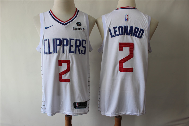 Clippers 2 Kawhi Leonard White Nike Swingman Jersey Clippers 2 Kawhi Leonard White Nike Swingman Jersey