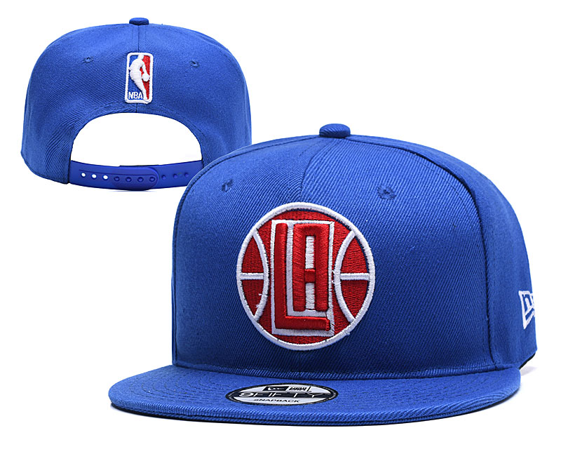 Clippers Team Logo Blue Adjustable Hat1 YD