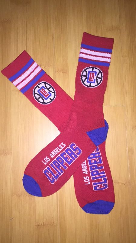 Clippers Team Logo Red NBA Socks Clippers Team Logo Red NBA Socks