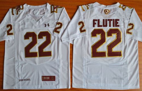 College Eagles #22 Doug Flutie White Authentic Performance Stitched College Eagles #22 Doug Flutie White Authentic Performance Stitched