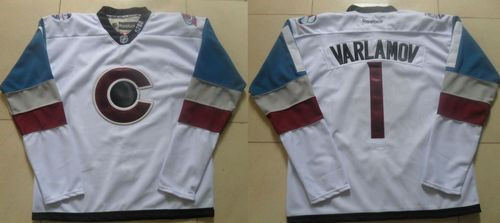Colorado Avalanche #1 Semyon Varlamov White 2016 Stadium Series Stitched NHL Jersey