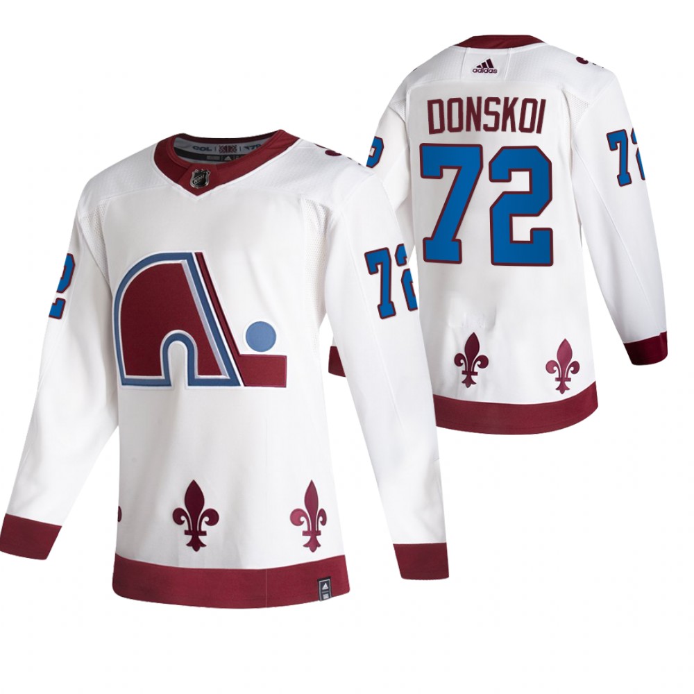 Colorado Avalanche #72 Joonas Donskoi White Men's Adidas 2020-21 Reverse Retro Alternate NHL Jersey Colorado Avalanche #72 Joonas Donskoi White Men's Adidas 2020-21 Reverse Retro Alternate NHL Jersey
