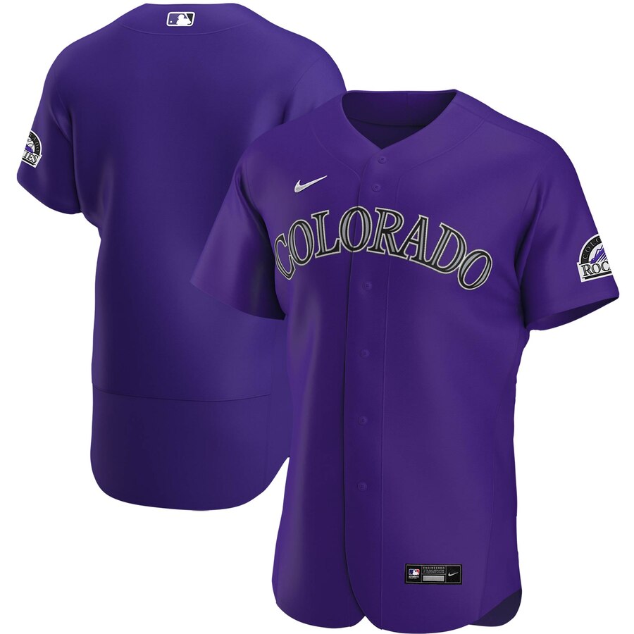 Colorado Rockies Men's Nike Purple Alternate 2020 Authentic Team MLB Jersey Colorado Rockies Men's Nike Purple Alternate 2020 Authentic Team MLB Jersey