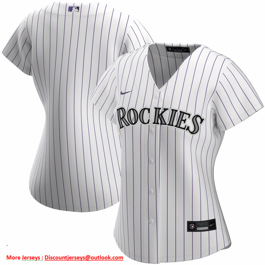 Colorado Rockies Nike Women's Home 2020 MLB Team Jersey White Colorado Rockies Nike Women's Home 2020 MLB Team Jersey White