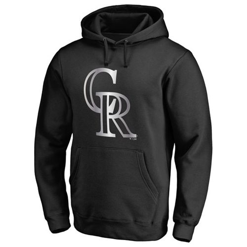 Colorado Rockies Platinum Collection Pullover Hoodie Black Colorado Rockies Platinum Collection Pullover Hoodie Black