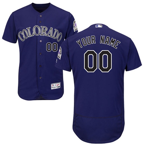 Colorado Rockies Purple Men's Flexbase Customized Jersey Colorado Rockies Purple Men's Flexbase Customized Jersey