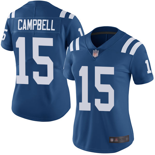 Colts #15 Parris Campbell Royal Blue Team Color Women's Stitched Football Vapor Untouchable Limited Jersey Colts #15 Parris Campbell Royal Blue Team Color Women's Stitched Football Vapor Untouchable Limited Jersey