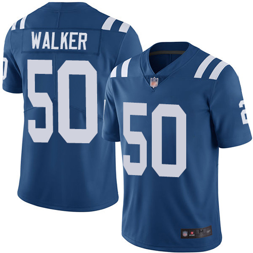 Colts #50 Anthony Walker Royal Blue Men's Stitched Football Limited Rush Jersey Colts #50 Anthony Walker Royal Blue Men's Stitched Football Limited Rush Jersey