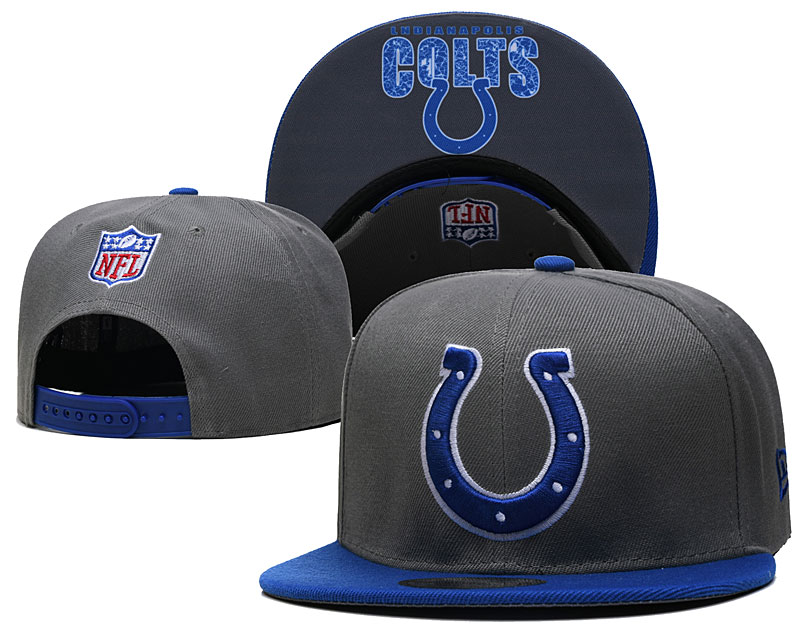 Colts Gray Snapback Hat --TX