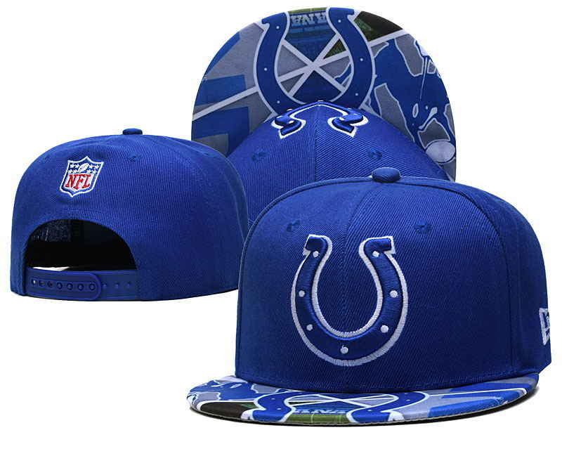 Colts Team logo Snapback Hat--LH