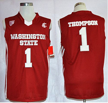 Cougars #1 Klay Thompson Red Basketball Stitched NCAA Jersey