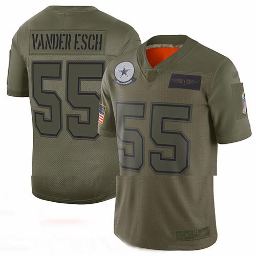 Cowboys #55 Leighton Vander Esch Camo Youth Stitched Football Limited 2019 Salute to Service Jersey Cowboys #55 Leighton Vander Esch Camo Youth Stitched Football Limited 2019 Salute to Service Jersey