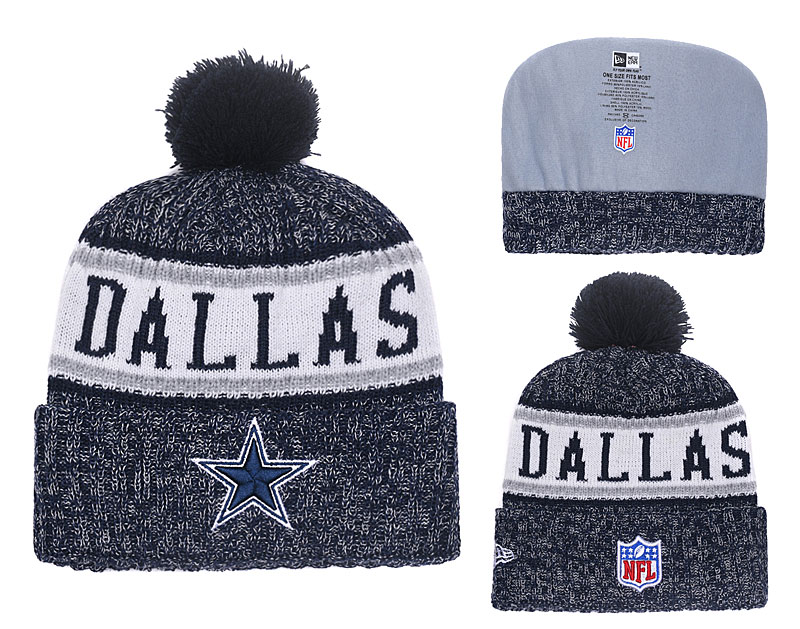Cowboys 2018 NFL Sideline Navy Knit Hat YD