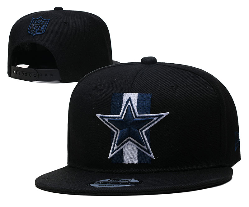 Cowboys Black Snapback Hat --YD