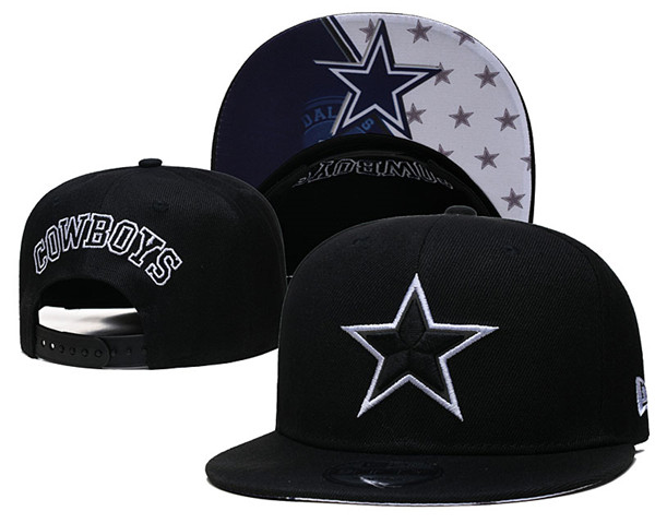 Cowboys Black Snapback Hat--GS