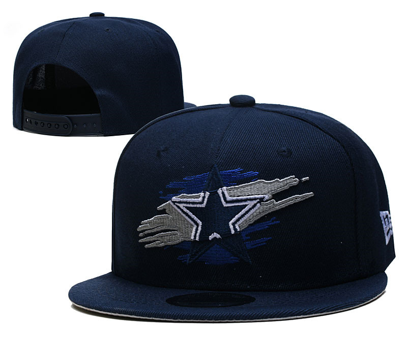 Cowboys Black Snapback Hat--YD