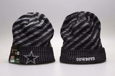 Cowboys Fresh Logo Gray & Black Knit Hat YP