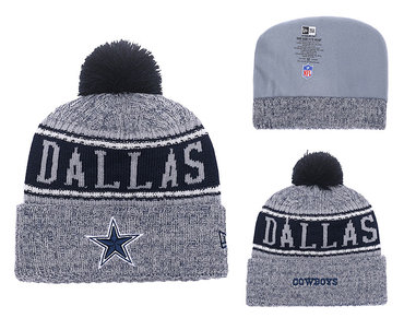 Cowboys Fresh Logo Gray Knit Hat YD