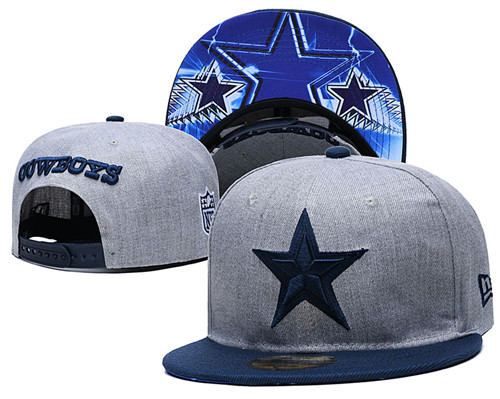 Cowboys Gray Snapback 1 YD