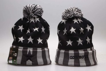 Cowboys Stars Logo Black Knit Hat YP