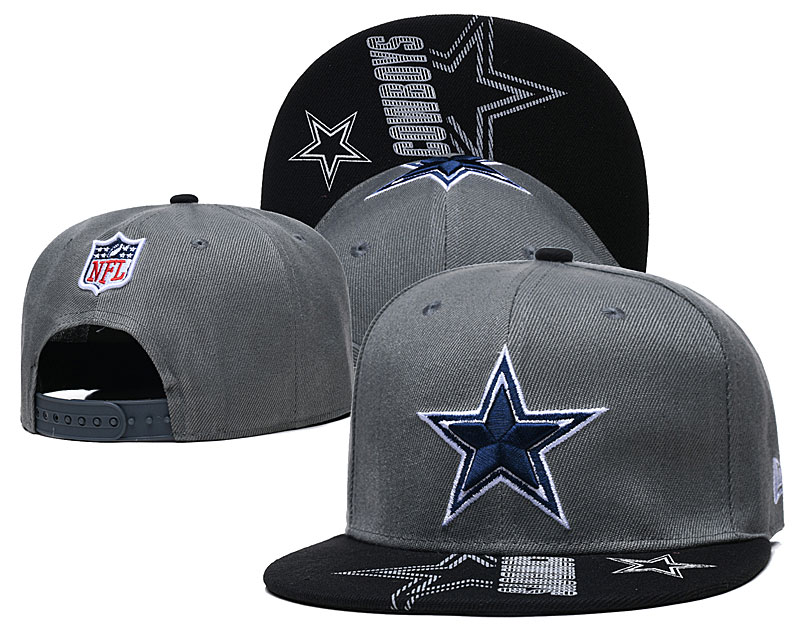 Cowboys Team Logo Gray Adjustable Hat GS